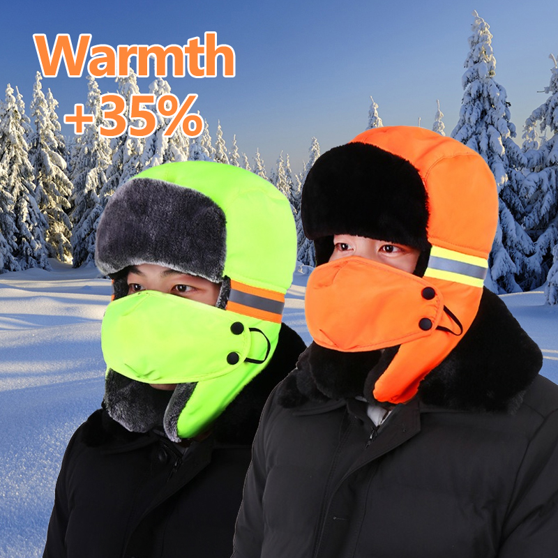 Trapper Hat Ear Flap - Topi Musim Dingin dengan Penutup Telinga