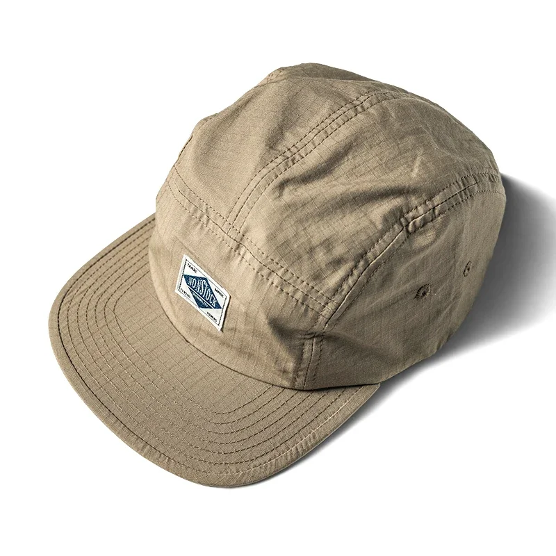 Corduroy Cap 5 Panel - Topi Hip-Hop untuk pria, topi bisbol