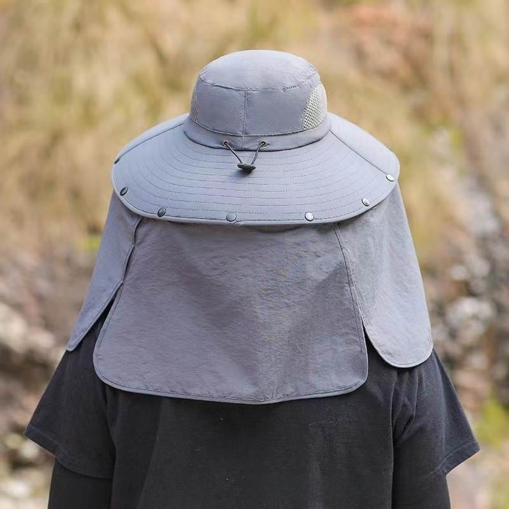 Visor Sun Hat - Topi Matahari Pria Kain Dapat Dilepas
