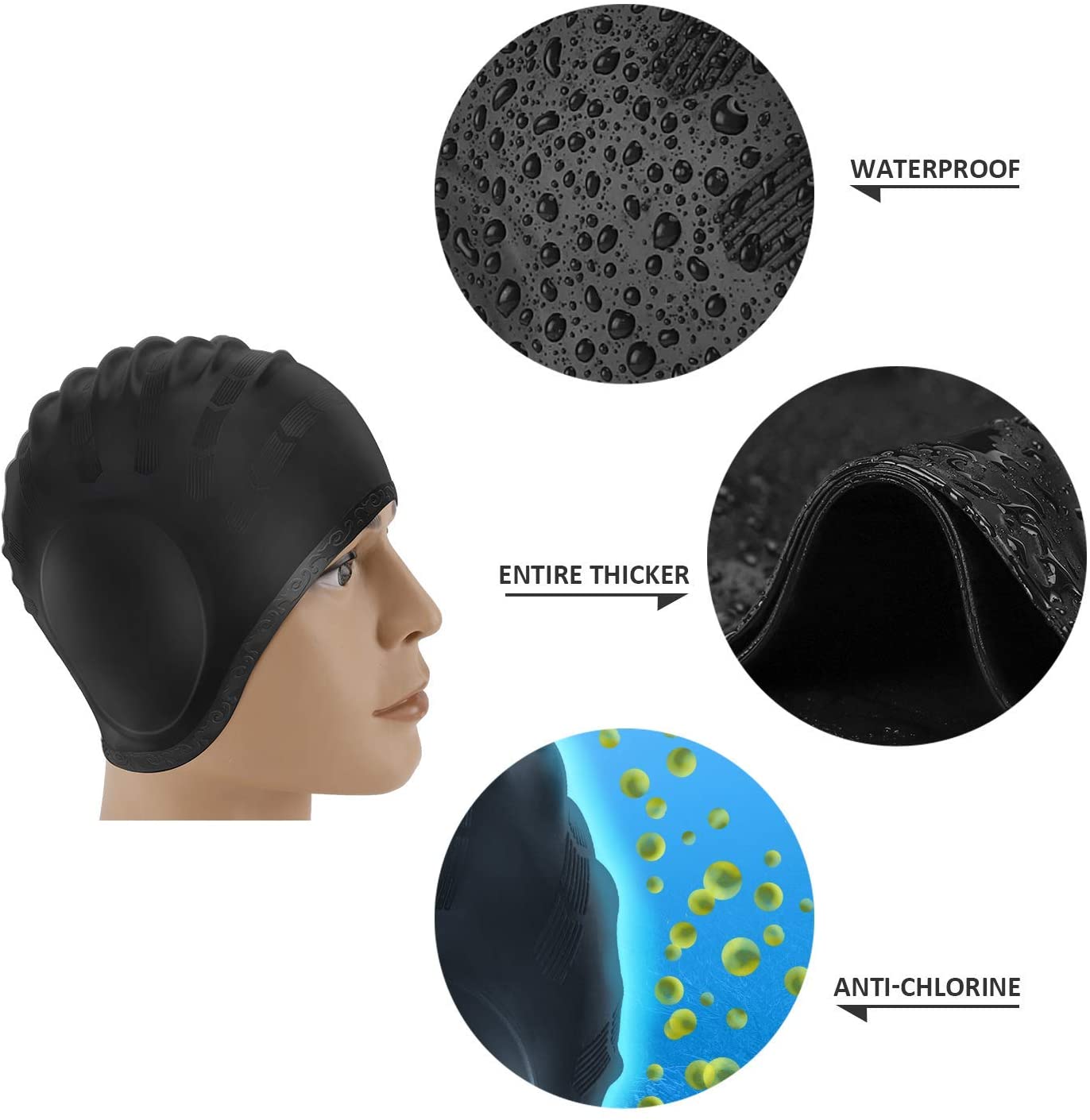 Topi Renang Dewasa Topi Kolam  - Swim Hat Silicone ulasan dan harga