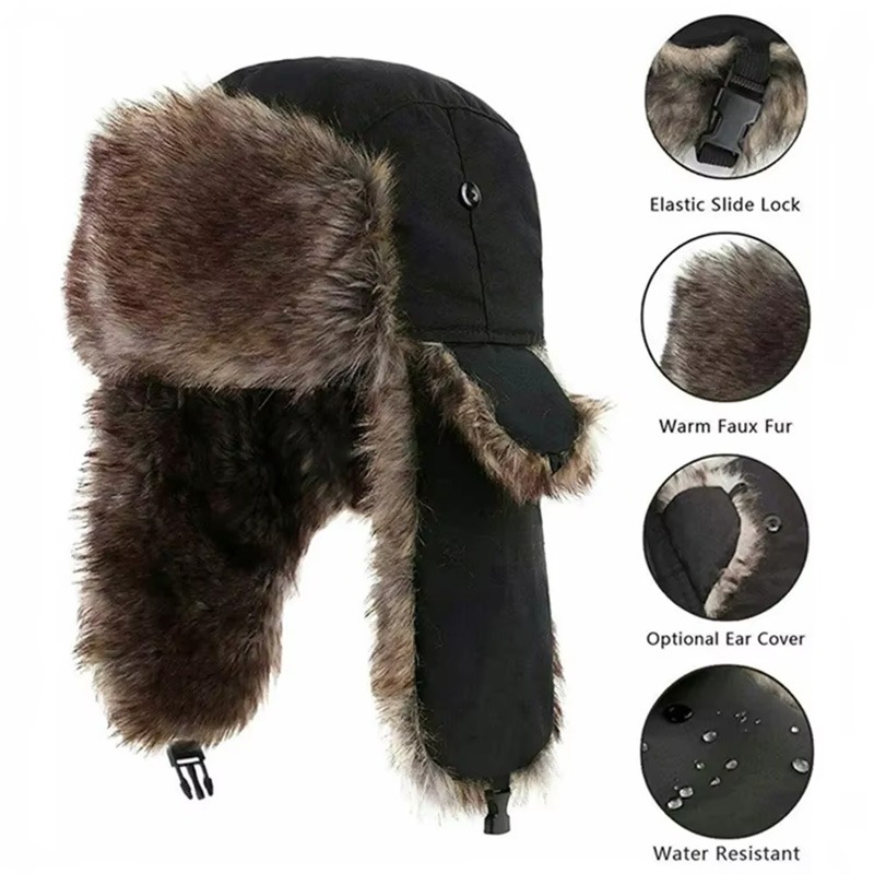Topi Ushanka Rusia Musim Dingi - Winter Trapper Hat ulasan dan harga