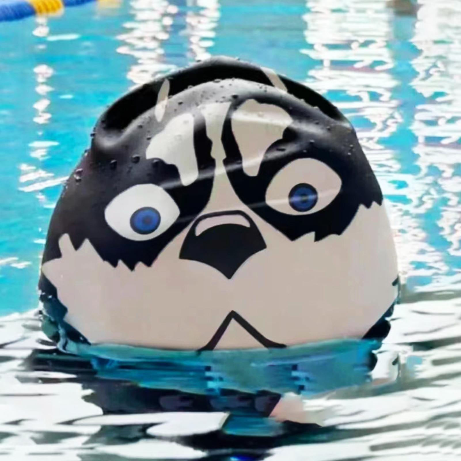 Topi Renang Silikon Motif Anji - Swim Hat Silicone ulasan dan harga
