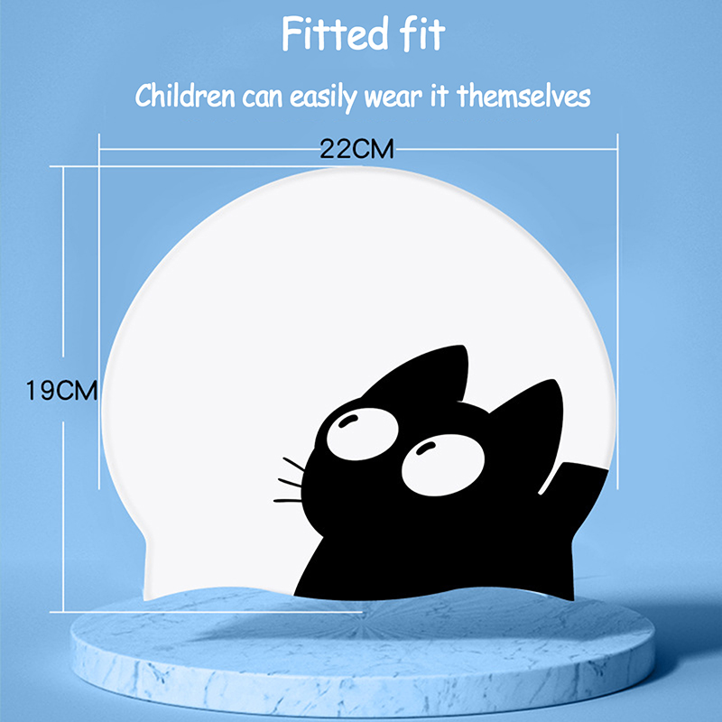 Topi renang kucing lucu untuk  - Swim Hat Silicone ulasan dan harga