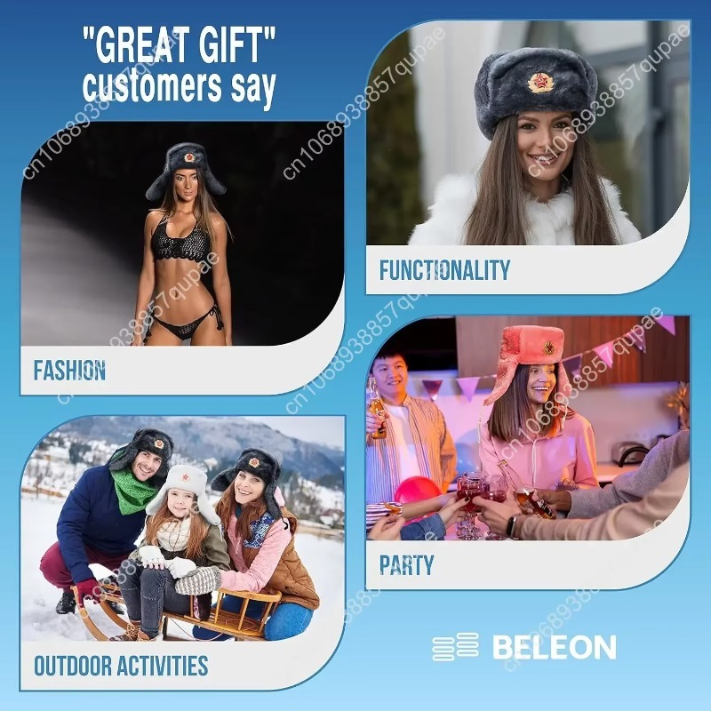 Topi Bulu Rusia BELEON Ushanka - Winter Trapper Hat ulasan dan harga