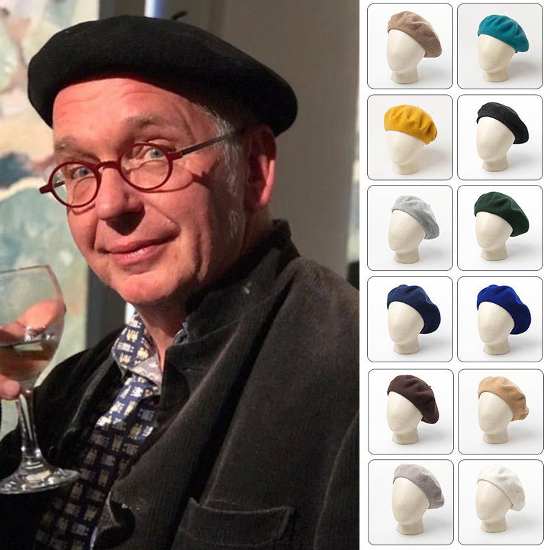 Topi Baret Seragam Wol Pria Wa - Beret French Wool ulasan dan harga