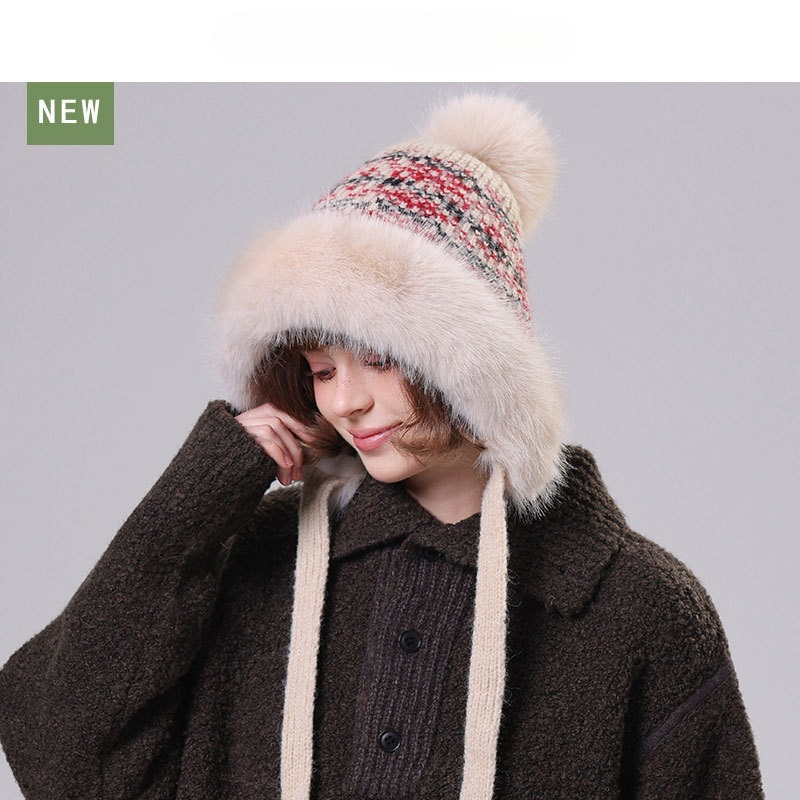 Topi Rajut Wanita Berbulu deng - Trapper Hat Ear Flap ulasan dan harga