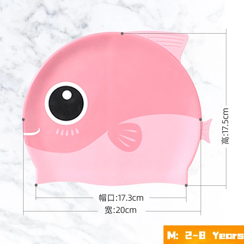 Topi renang silikon hiu ikan l - Swim Hat Silicone ulasan dan harga