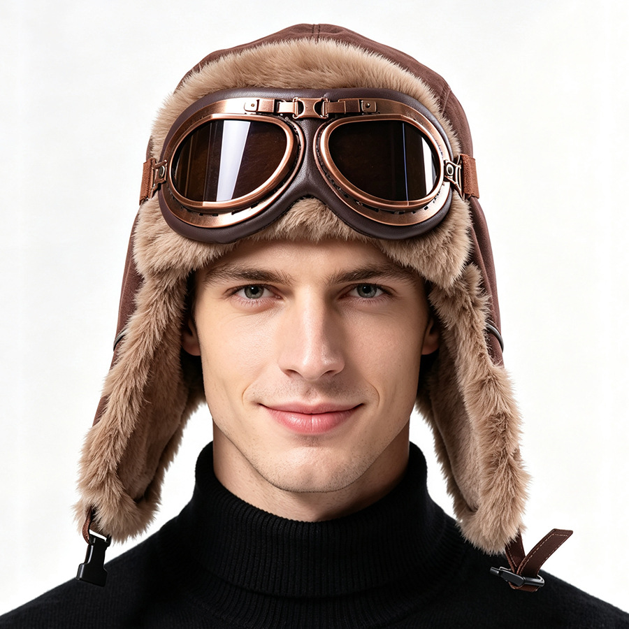 Topi Aviator Vintage dengan Ka - Winter Trapper Hat ulasan dan harga